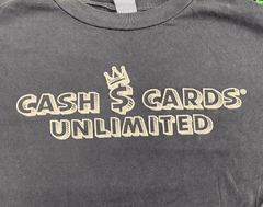 Cash Cards Unlimited Street Wear T-Shirt (Gray/Ex-Large)